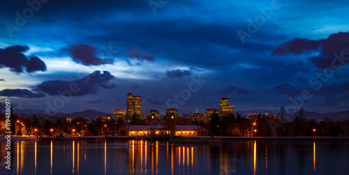 Denver Skyline at sunset