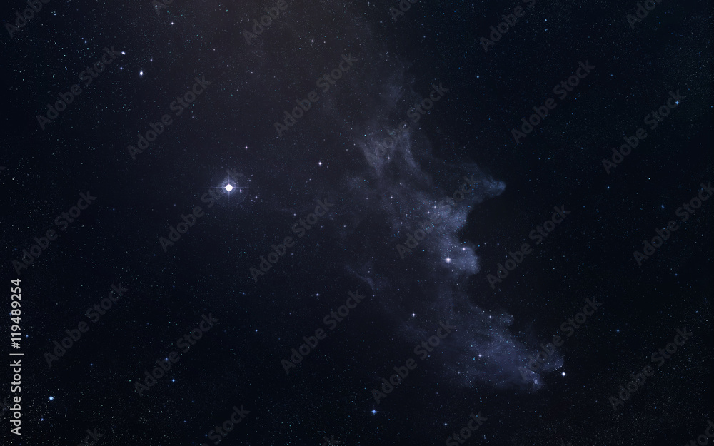 Obraz premium Starfield. Piękno wszechświata - elementy tego obrazu dostarczone przez NASA