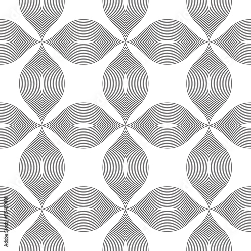 Vector seamless pattern. Modern stylish texture. Repeating geometric tiles. © ozzichka