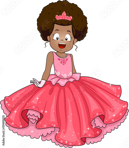 Kid Girl African American Girl Princess
