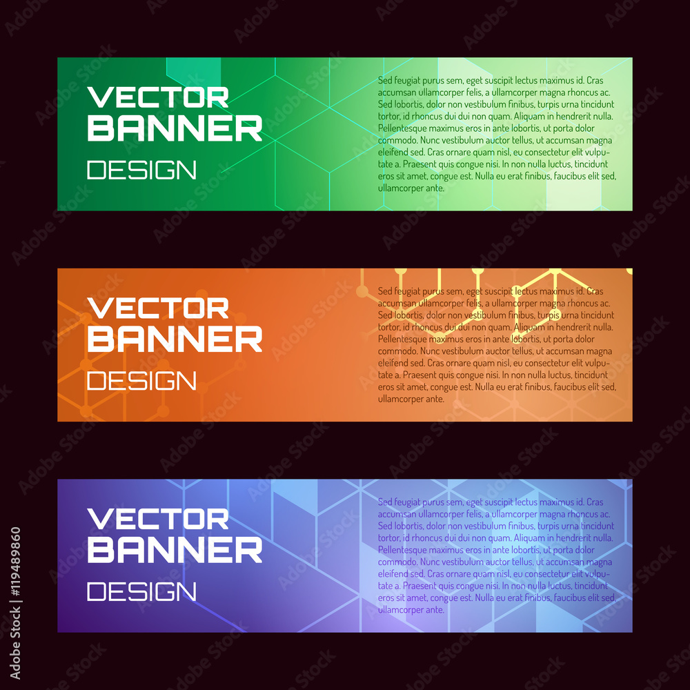 Fototapeta premium Banner collection