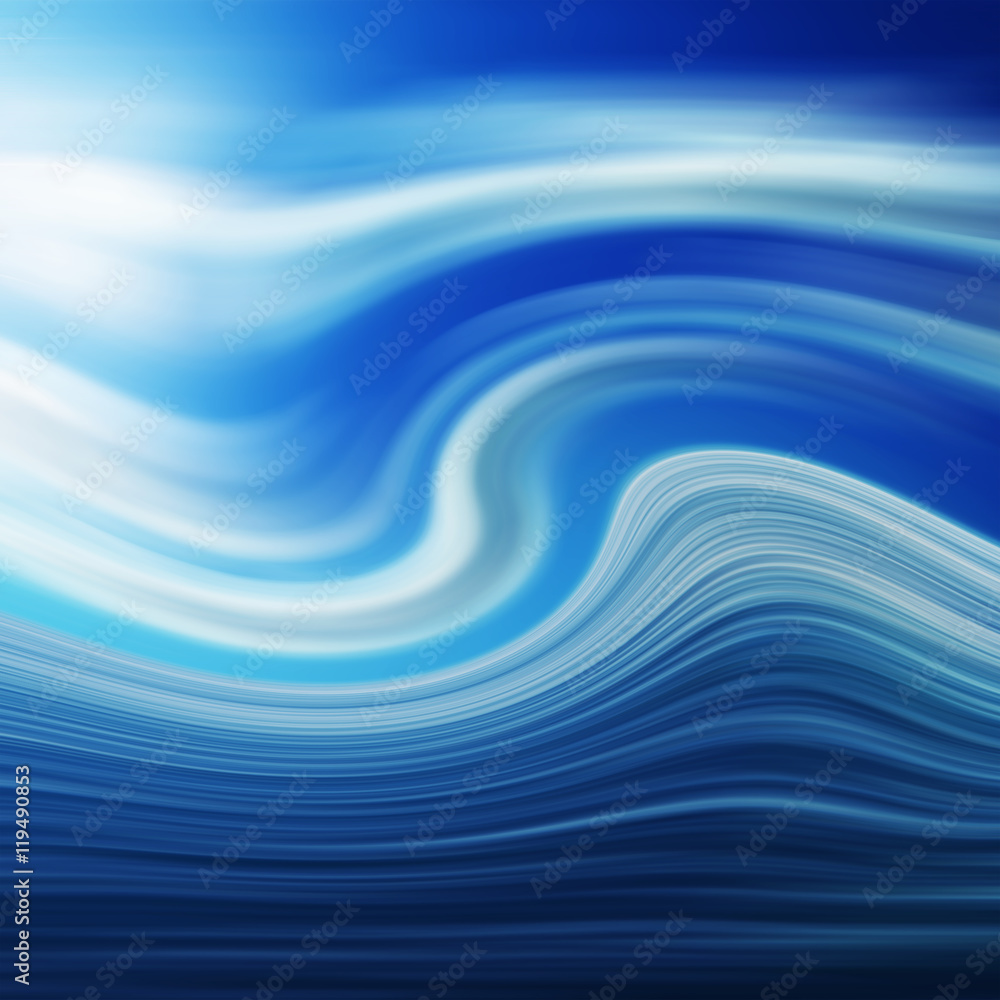 Blue wave abstract background Blue wave abstract background
