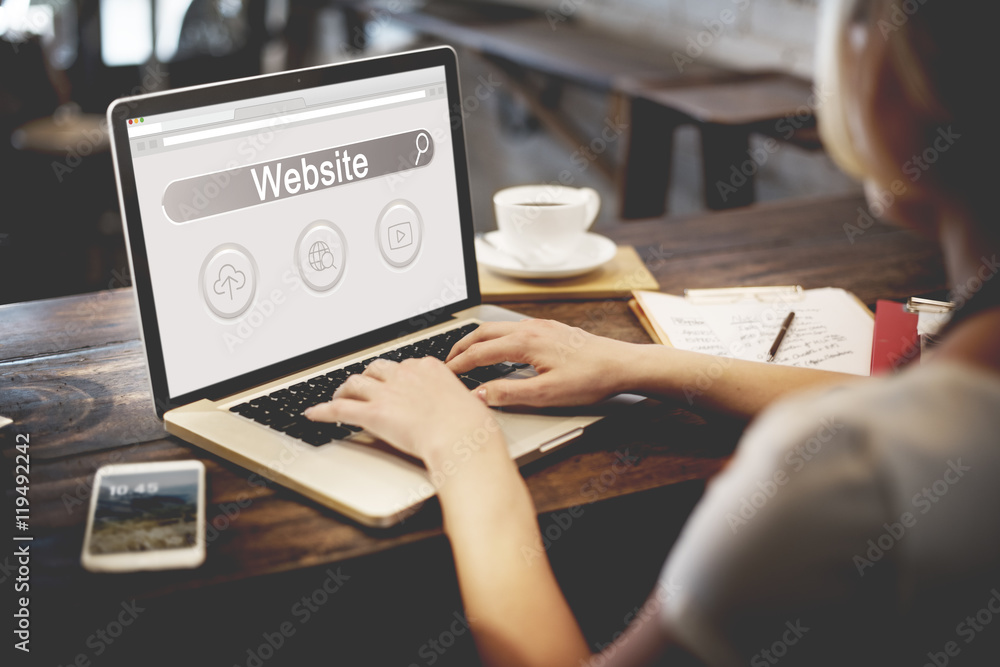 Website Search Bar Player Globe Cloud Icon Concept Website Search Bar Player Globe Cloud Icon Concept