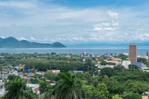 Tableau sur toile Managua view from Loma de Tiscapa. Managua capital of Nicaragua.