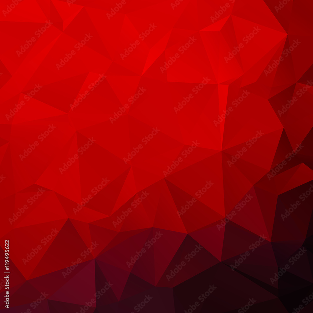 Obraz premium Red poly abstract background.