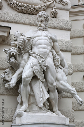 Hercules Capturing Cerberus Hofburg Vienna Austria
