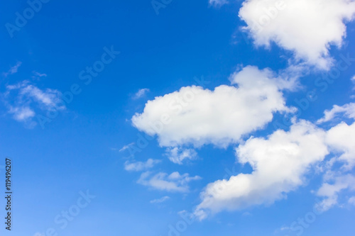 sky background blue with white clouds.