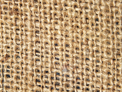 old burlap made of hemp fiber