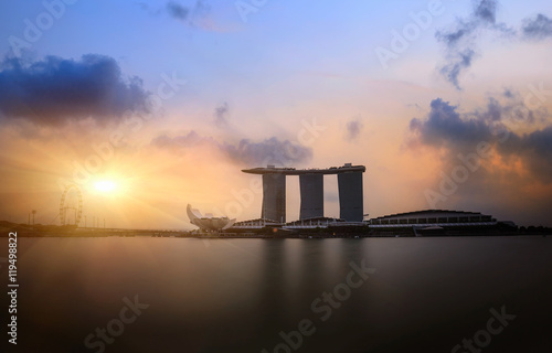 Sunrise at Singapore