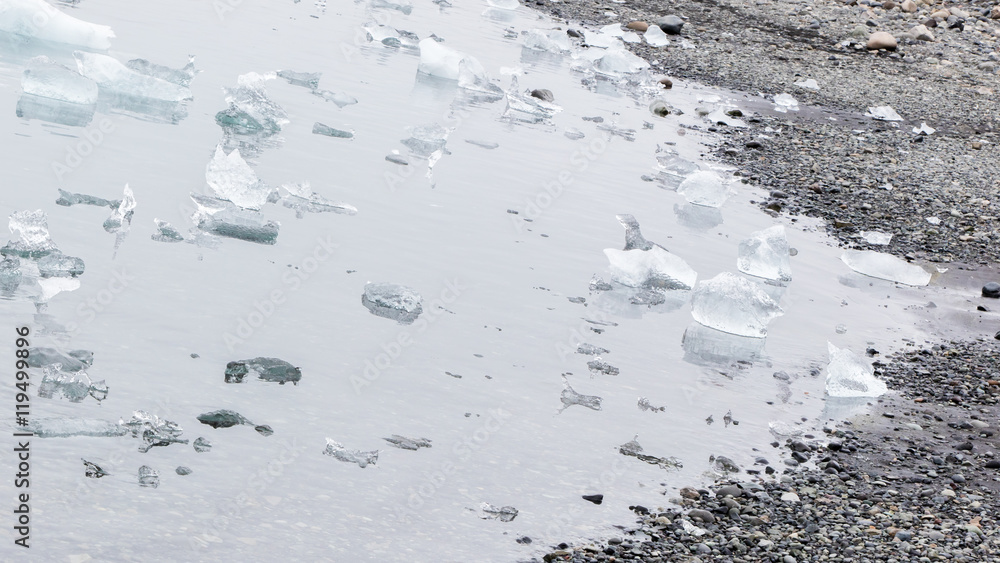 Jokulsarlon is a large glacial lake in southeast Iceland Jokulsarlon is a large glacial lake in southeast Iceland