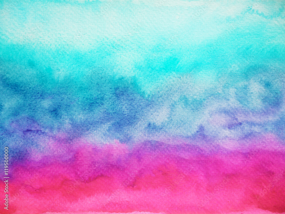 watercolor painting abstract mountain pattern illustration