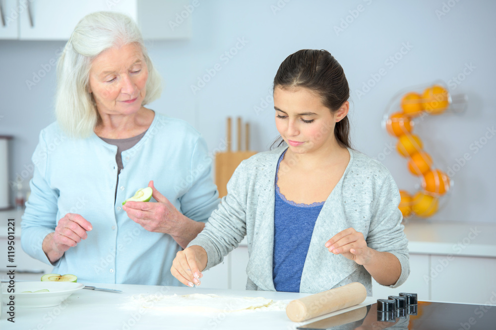 Baking with grandma Baking with grandma