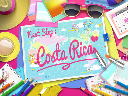 Costa Rica on map
