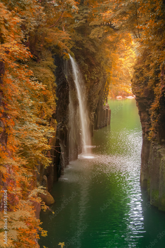 Fototapeta premium Takachiho gorge at Miyazaki , Japan