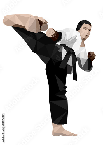 Karate, kick up