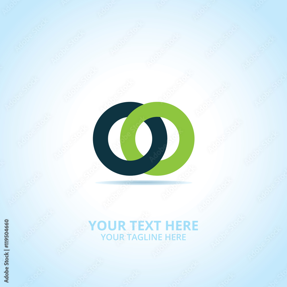 Abstract Connect logo, design concept, emblem, icon, flat logotype element for template. Abstract Connect logo, design concept, emblem, icon, flat logotype element for template.