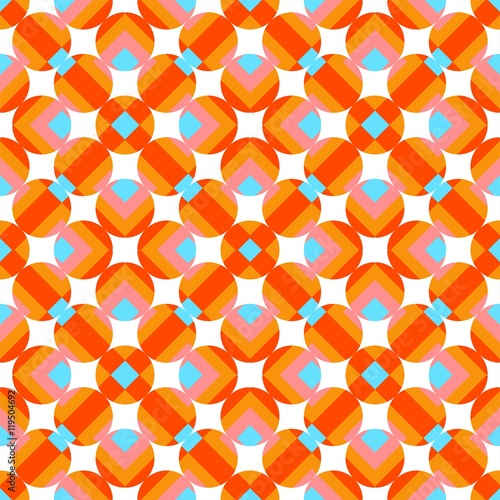 Ornament Muster Hintergrund Mosaik Stoffmuster Tapetenmuster Kachel Tilde Gestaltung Homepagehintergrund 70er Jahre Druck Papiermuster Internetseitenmuster Bonbon orange hellblau