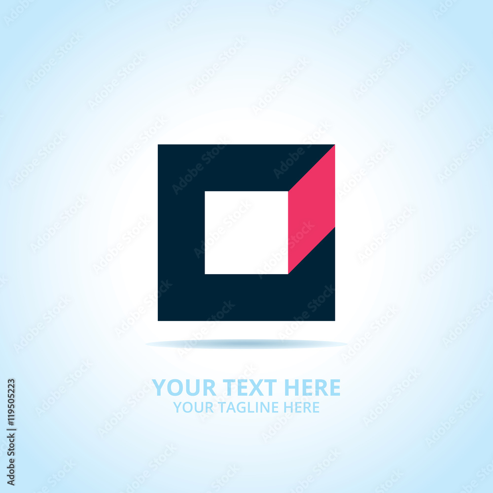 Abstract Creative Box logo, design concept, emblem, icon, flat logotype element for template. Abstract Creative Box logo, design concept, emblem, icon, flat logotype element for template.
