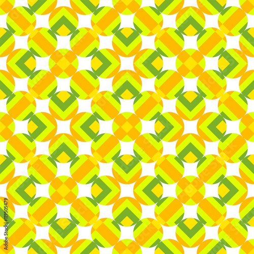 Ornament Muster Hintergrund Mosaik Stoffmuster Tapetenmuster Kachel Tilde Gestaltung Homepagehintergrund 70er Jahre Druck Papiermuster Internetseitenmuster grün gelb orange DDR grün gelb