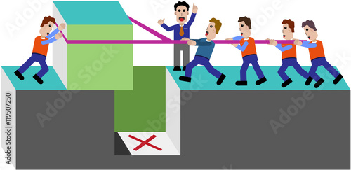 Teamarbeit in Aktion