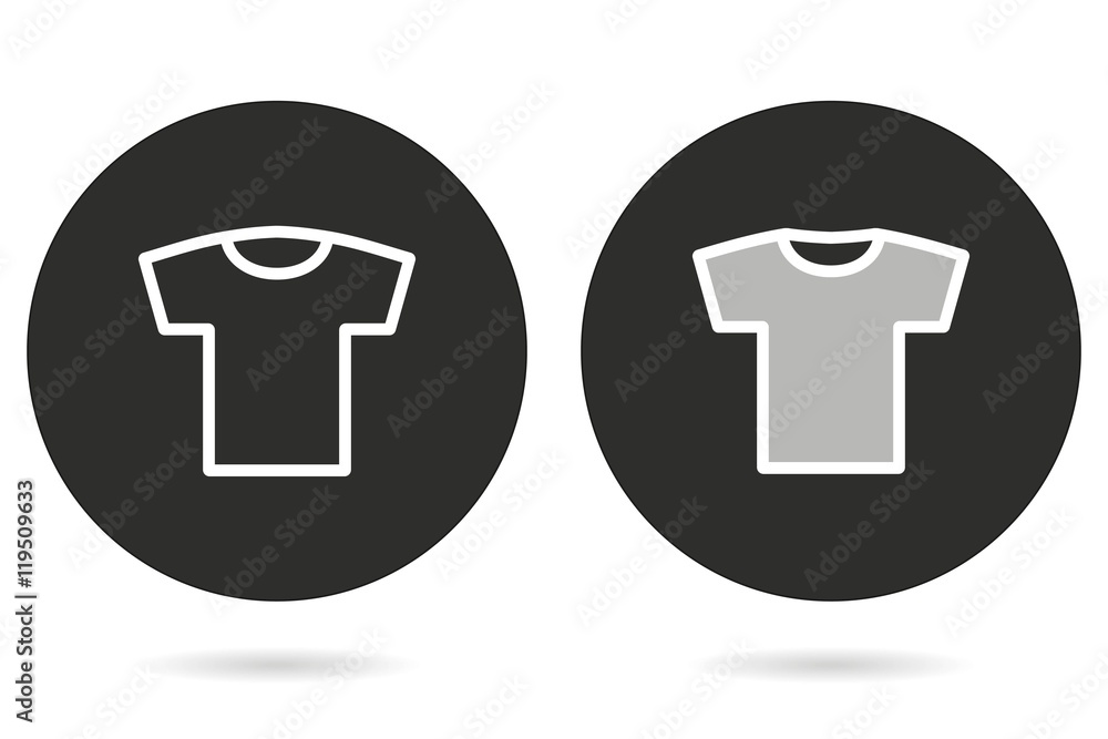 T-shirt vector icon. T-shirt vector icon.
