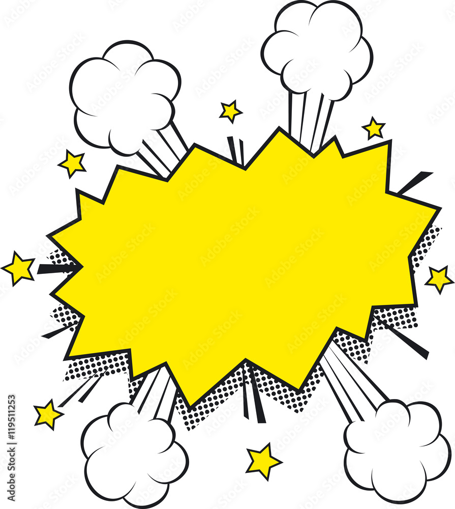 Blank Comic Sound Effect Bubble Blank Comic Sound Effect Bubble