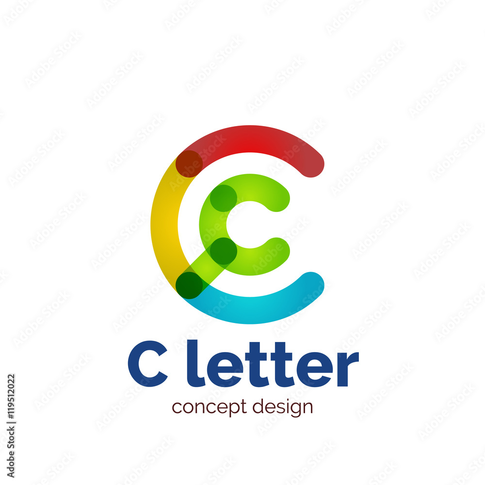 Vector modern minimalistic letter concept logo Vector modern minimalistic letter concept logo