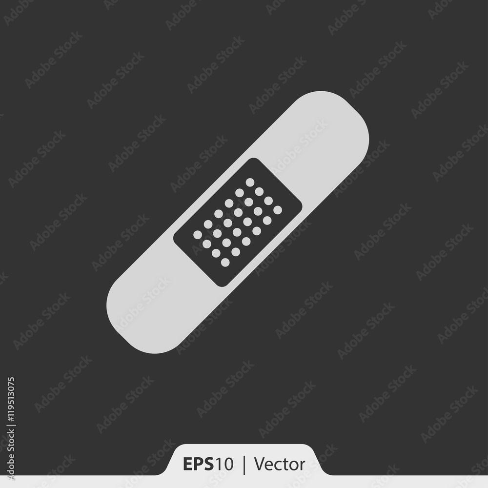 Adhesive plaster vector icon for web and mobile Adhesive plaster vector icon for web and mobile