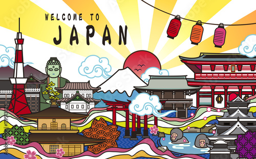 Welcome to Japan poster design