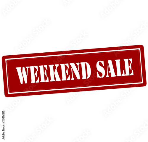 Weekend sale