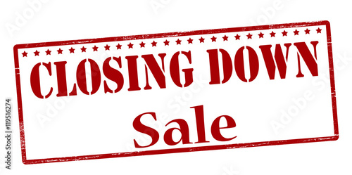 Closing down sale