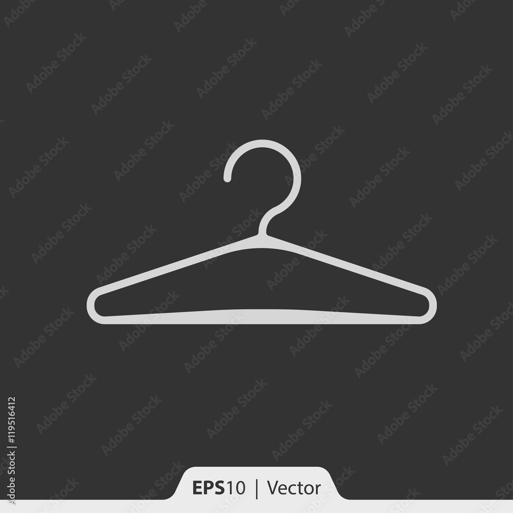 Hanger for clothes vector icon for web and mobile Hanger for clothes vector icon for web and mobile