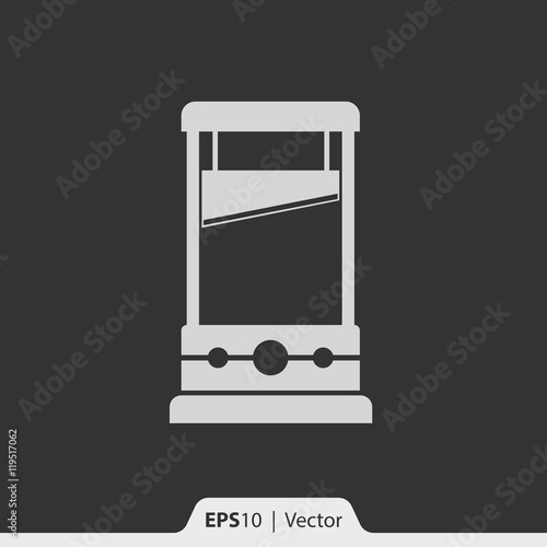 Guillotine vector icon for web and mobile