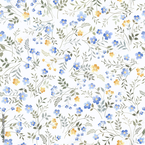 floral pattern on white background