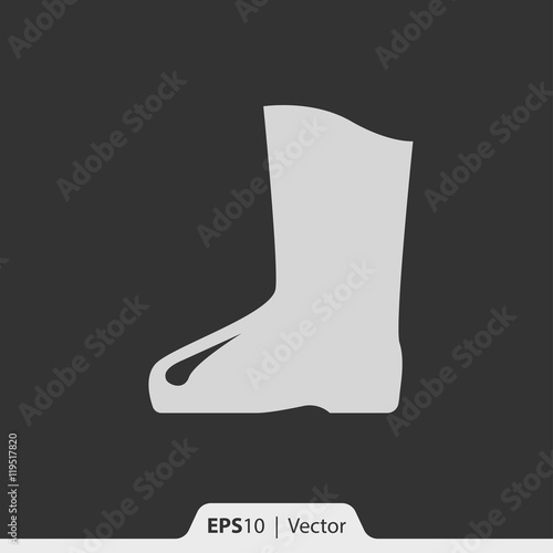 Rubber boots vector icon for web and mobile