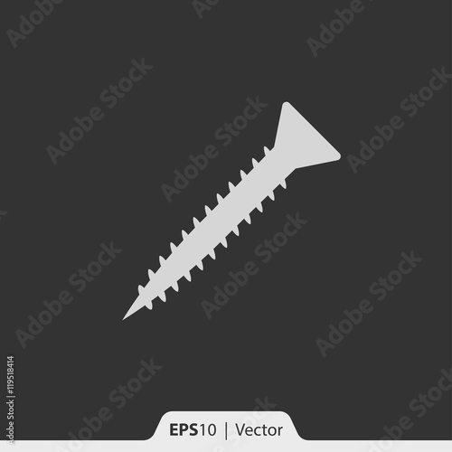 Screw vector icon for web and mobile