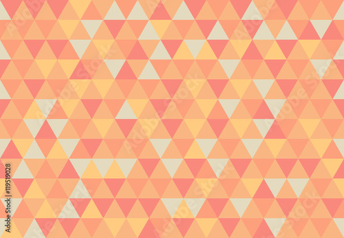 Retro Triangle Pattern Apricot