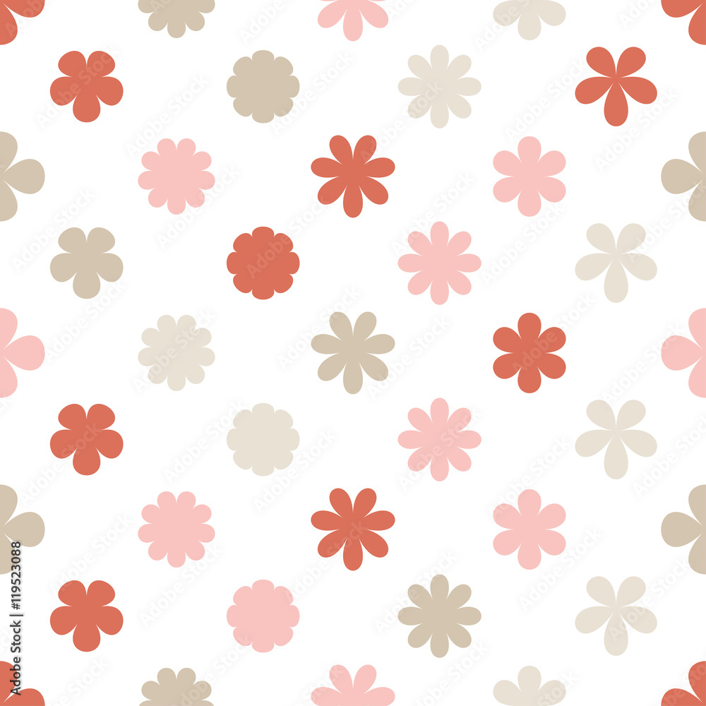 Obraz premium Ethnic boho seamless pattern with decorative flowers. Print. Cloth design, wallpaper.