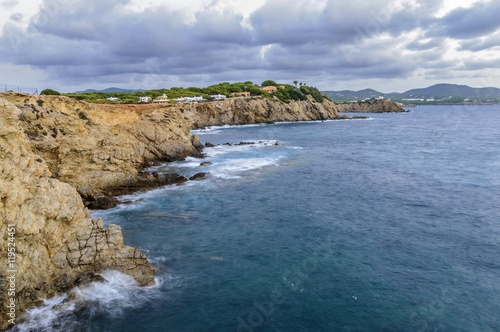 view from the cliffs in Ibiza  Spain, Balearic Islands © chok1234567