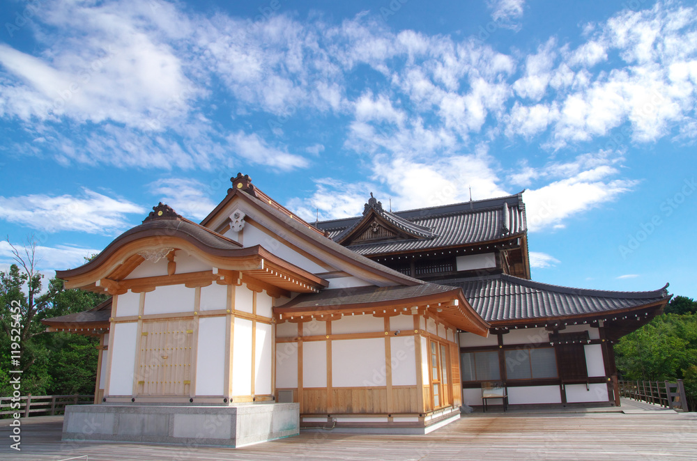 Shogunzuka Mound and Seiryuden in Kyoto Japan
