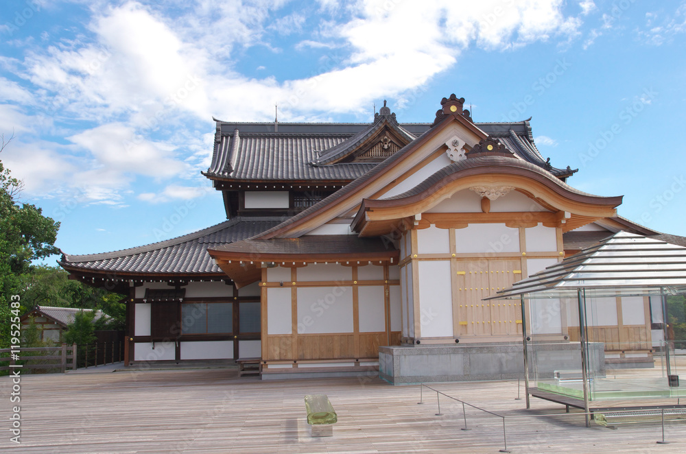 Shogunzuka Mound and Seiryuden in Kyoto Japan
