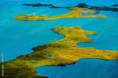 Aerial Views of Jokulsa River, Myvatn Surroundings, Iceland