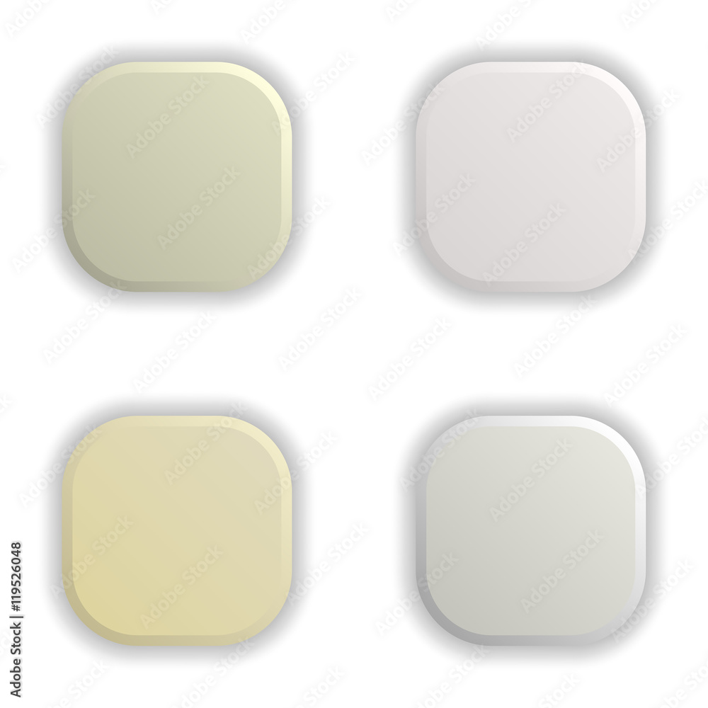 Empty square buttons Empty square buttons