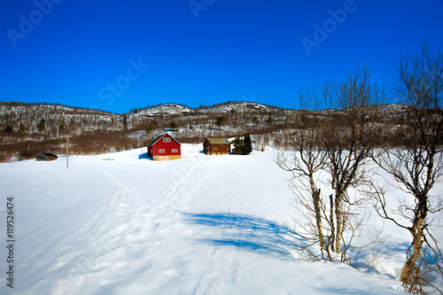 Winter at a Norwegian farm