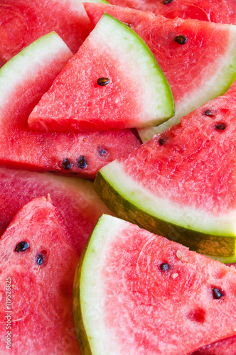 Slices of watermelon background
