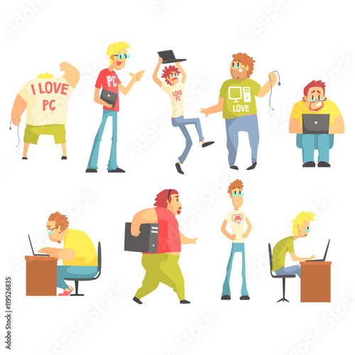Professional Programmers Funny Characters Set