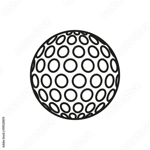 Golf Ball icon on white background