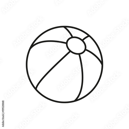 ball for kid icon on white background