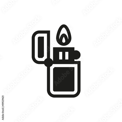 fire lighter icon on white background