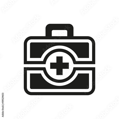 First aid icon on white background